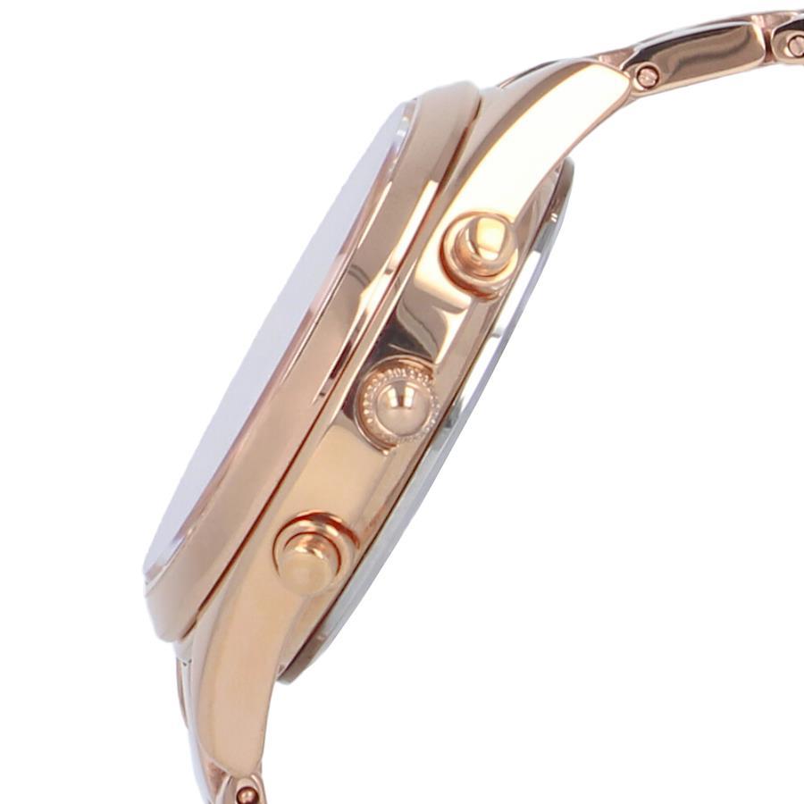 SEIKO SRWZ14P1 SRWZ14P LUKIA Chronograph Lumi Bright Date Elegance White Pink Gold Stainless Wrist Watch For Women