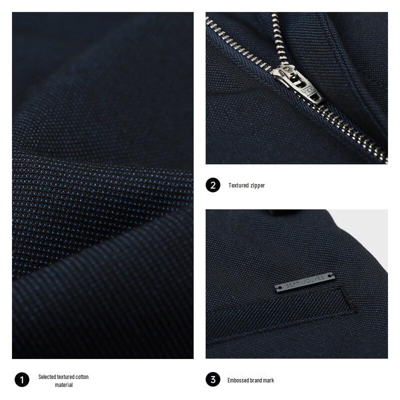 SEPTWOLVES Men's Eco-Friendly Volcanic Rock Brushed Straight-Leg Casual Pants