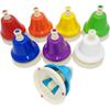 Colorful 8-note handbell set with touch controls, harmony, and mallets. Perfect as a gift for New Year's or Christmas. Perfect for beginners, beginner