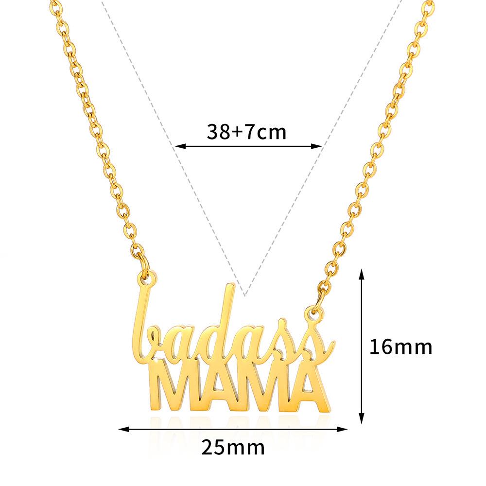 

Європейсько-американське нове намисто з англійськими літерами Mom & Dad - Ідеальний подарунок на свята або для щоденного носіння