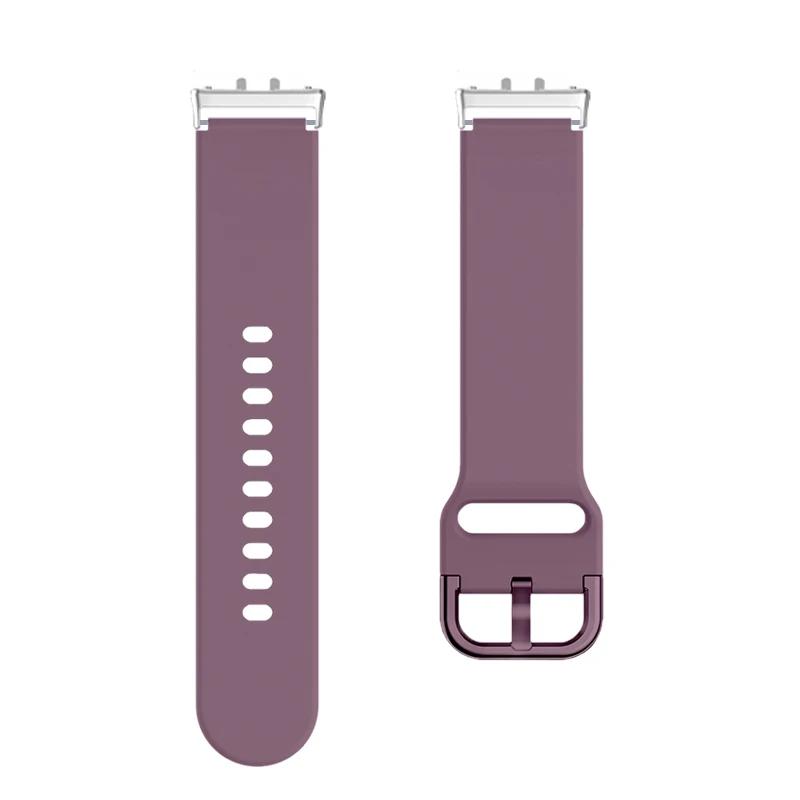 Skin-Friendly Band Fit for Samsung Galaxy Watch Fit 3 Soft Silicone Colorful Buckle Strap for Samsung Galaxy Watch Fit 3