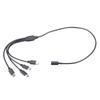 USB C Female to Male Splitter Charging Cable Multi Device Support 5V 3A Output Plastic Housing Compact 50cm Length