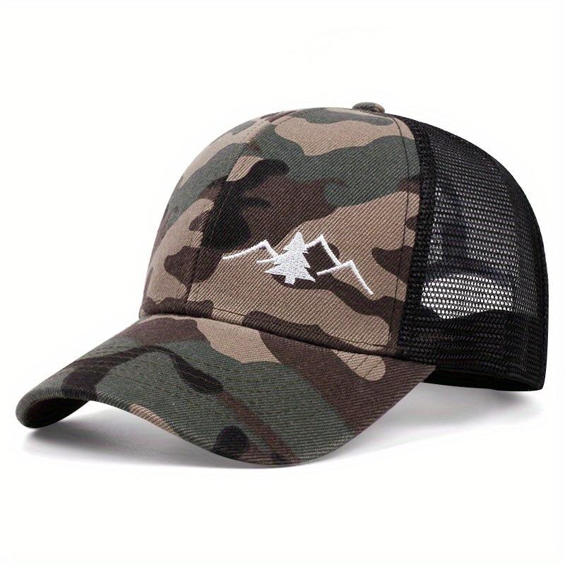 New Baseball Hat Outdoor Men's Mesh Hat Sports Fashion Sunshade Duck Tongue Hat Breathable Sunscreen Hat