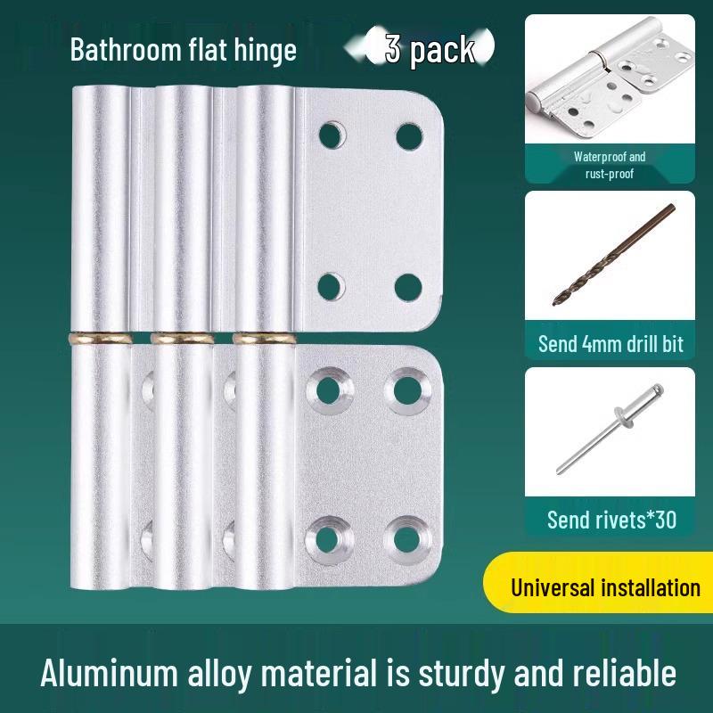 Aluminum Alloy Stainless Steel Folding Bathroom Door Hinge Accessories