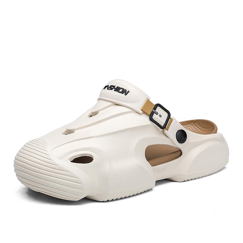 Summer Men Clogs Sandals Summer EVA Thick Garden Shoes Men's Soft Soles Sandals Men Fashion Outdoor Antiskid Sole Beach Slippers