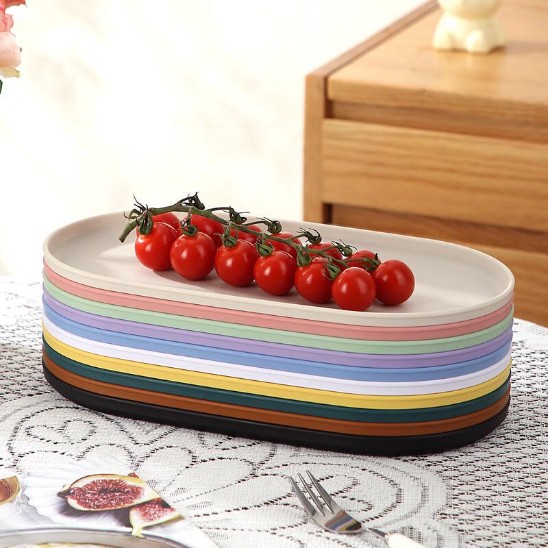 Household Plastic Oval Serving Tray