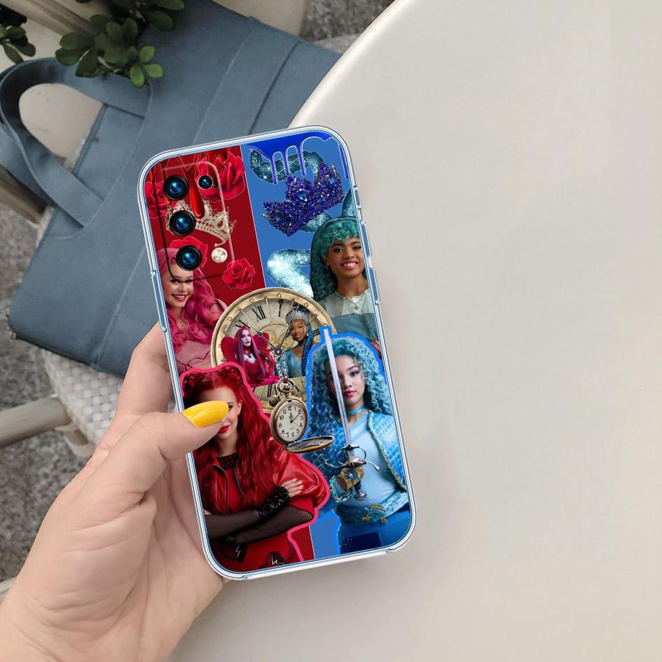 CJ33 Descendants Soft Shell Transparent Phone Case for Samsung Galaxy A04 A04S A14 A23 A34 A54 M23 M33 M52 M53