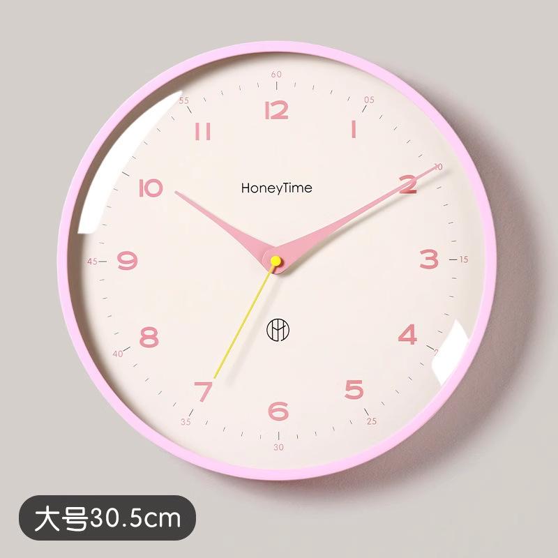 Clock Wall Clock Modern Simple Living Room Wall 1011 New Silent Clock Household Light Luxury Atmospheric Time Decoration