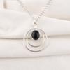 Black Tourmaline Pendant Gemstone Jewelry, 925 Sterling Silver Pendant, Handmade Everyday Pendant Jewelry Gift For Her