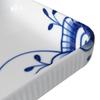 Royal Copenhagen Blue Fluted Mega Plate Tray, Square Plate, 24cm x 12cm, 2381377, 1017344 [Parallel Import]