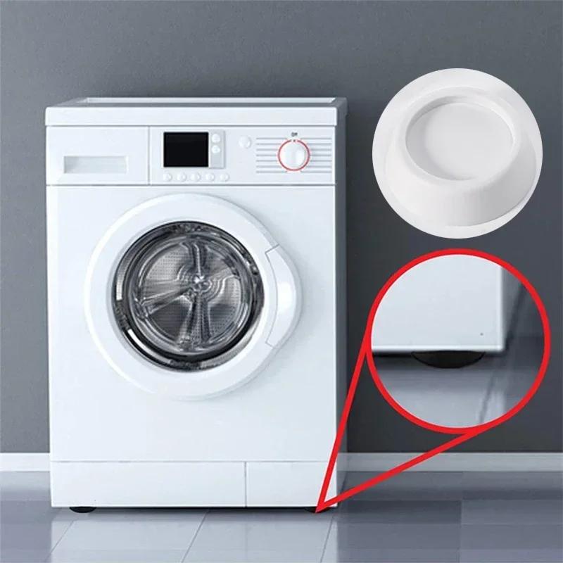 4 Stück Anti-Vibration-Pads für Waschmaschinenfüße, rutschfeste Gummimatte, stoßfestes Pad für Kühlschrankböden und Möbel