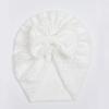 New Baby Solid Color Hole Hat, Breathable Bow Children's Hat, Thin Comfortable Baby Tire Hat