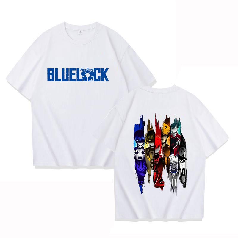 Hot Sales Anime T Shirts Women Men Summer Cool Short Sleeves BLUE LOCK Printing Personality Harajuku T-shirt