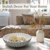 Large Decorative Bowl,Modern Handicraft Bowls Decorative Fruit Bowl for Kitchen Counter,Stylish Key Bowl for Entry Table