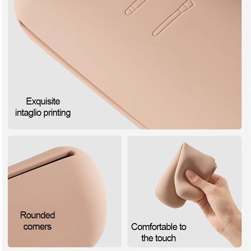 Neuer Reise-Make-up-Pinsel Silikon-Organizer Pinsel-Tasche Eimer Behälter für Make-up-Pinsel Werkzeuge für Frauen Mädchen HZSSN01