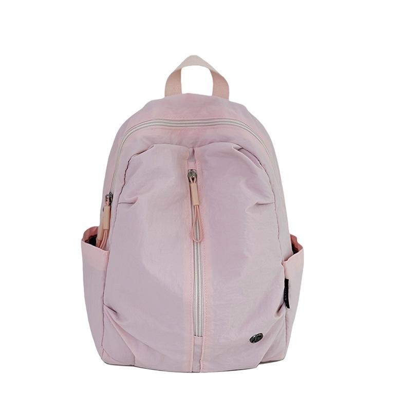 Schoolbag Korean version of fashionable women lightweight simple lazy style backpack canvas versatile small backpack travel travel small schoolbag