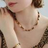 Maillard Caramel Beaded Necklace - Colorful Holiday Style for Women