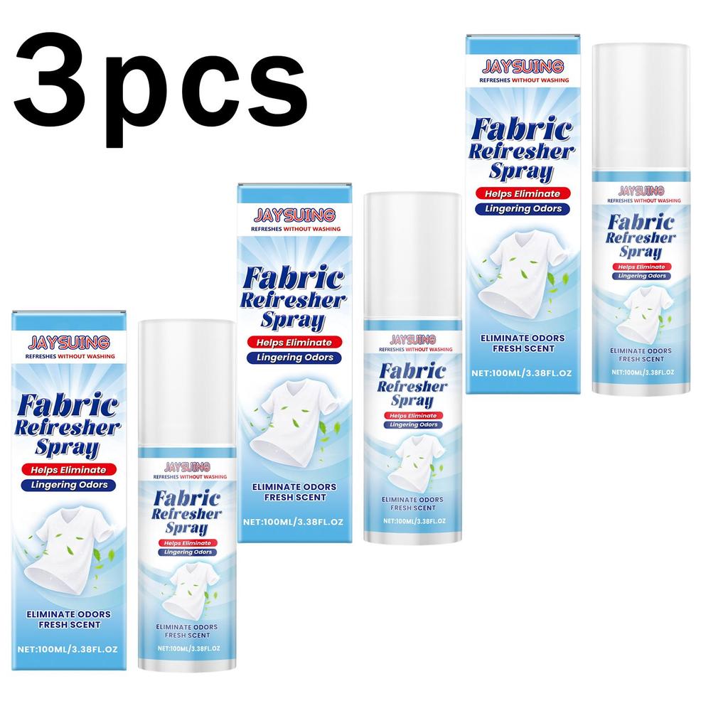 Jaysuing Fabric Refresher Spray, Portable Clothing Deodorant, Removes Clothing Odors, Clothing Deodorant, Removes Sweat Smell, Anti-Static Spray
