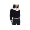 Nike Black And White Panda Print Logo Zipper Plush Casual Jacket Women Jacket 939389-010