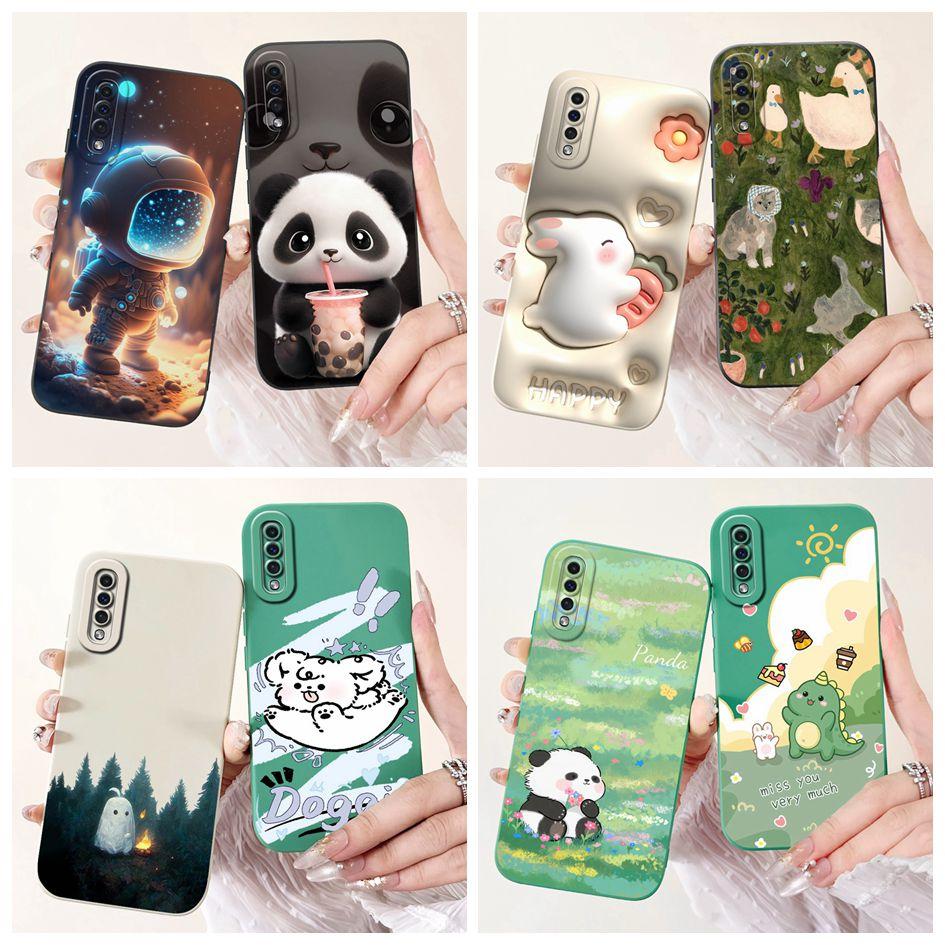 For Samsung Galaxy A50 A50S Case SM-A505F SM-A507F Full Cover Bumper Cute Panda Soft Silicone Phone Case For Samsung A30S Bumper