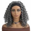 African Womens Short Curly Wig Headband Synthetic H0826A 14inch High Density 210%