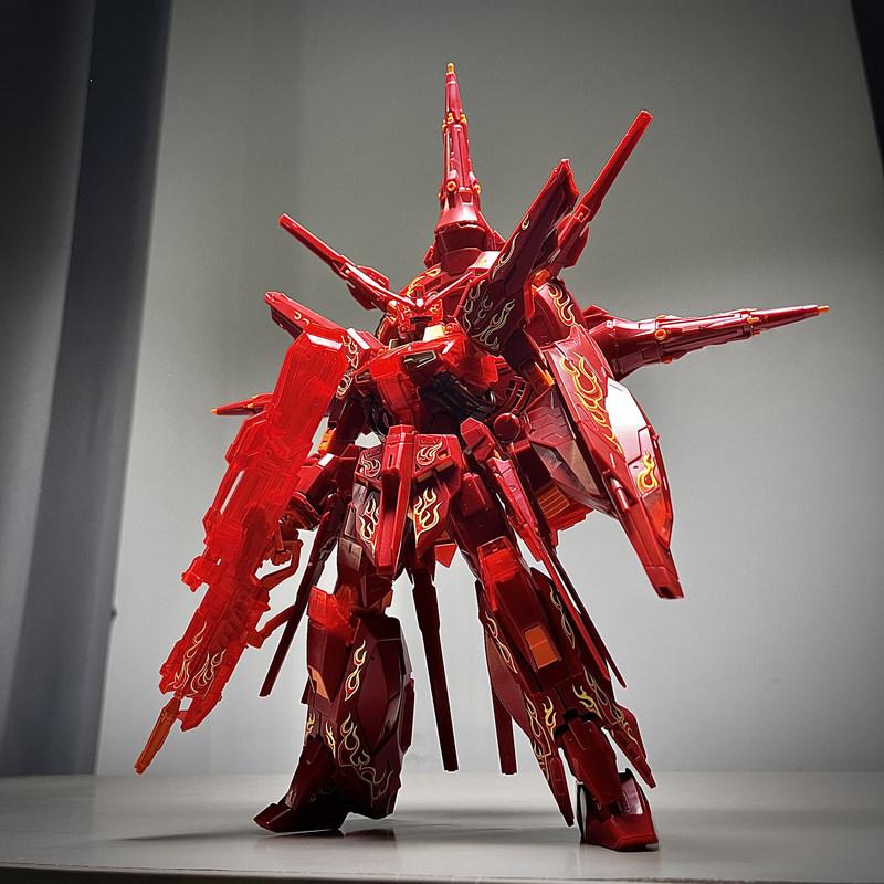 

MG 1/100 Crimson Lotus Providence Mech Assembly Model Kit Action Figures Desktop Ornament Doll Boy Puzzle Toy Collectible Gift червоний