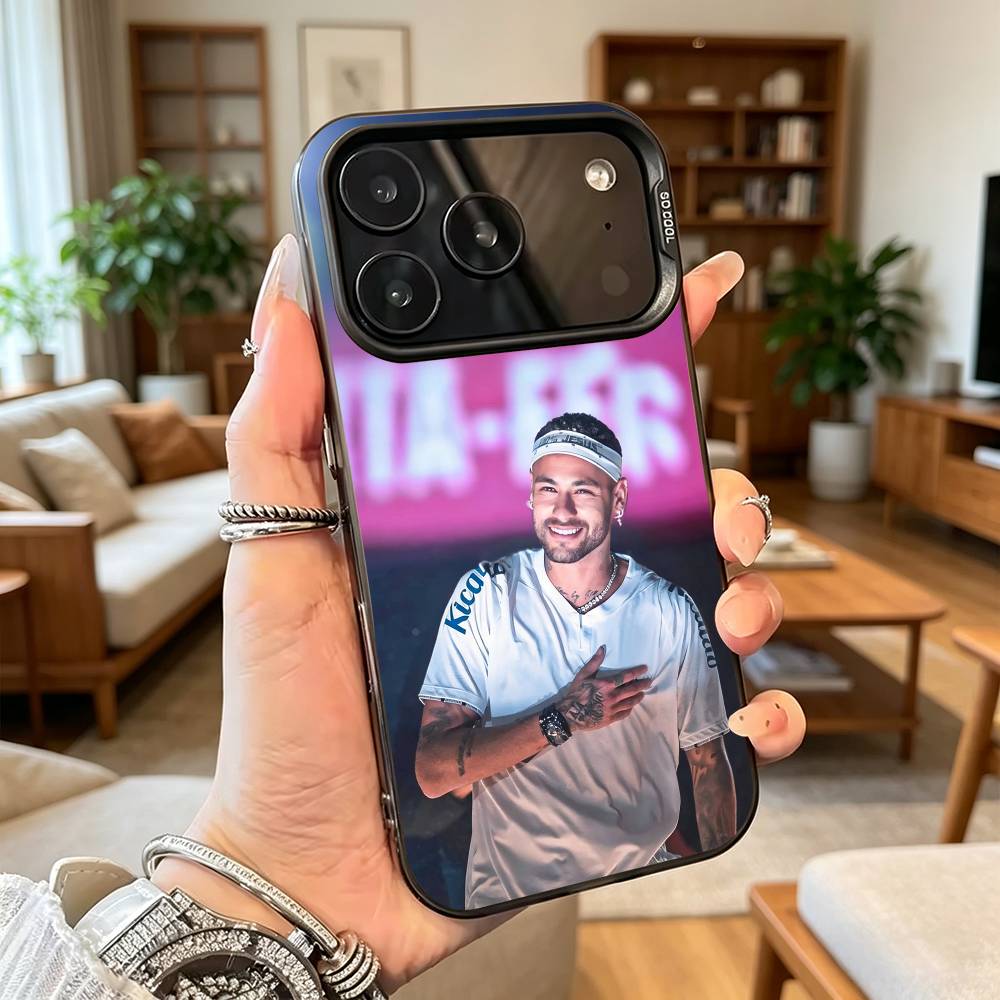N-Neymar J-jr Football 10  Phone Case For iPhone 17,16,15,14,13,12,11 Plus,Pro Max,XS,Colorful Silver Phone case Funda Cover iPhone17
