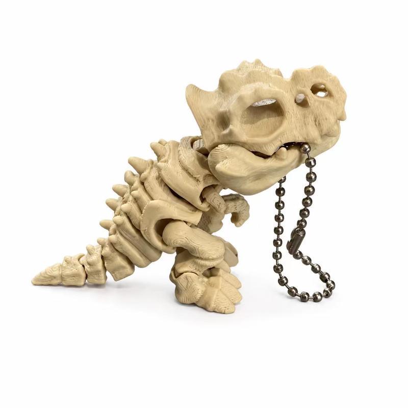 1Pc Articulated Dinosaur Skeleton Decor Movable Joints Durable Ornament for Desktop Living Room Shelf Dino Enthusiasts Gift