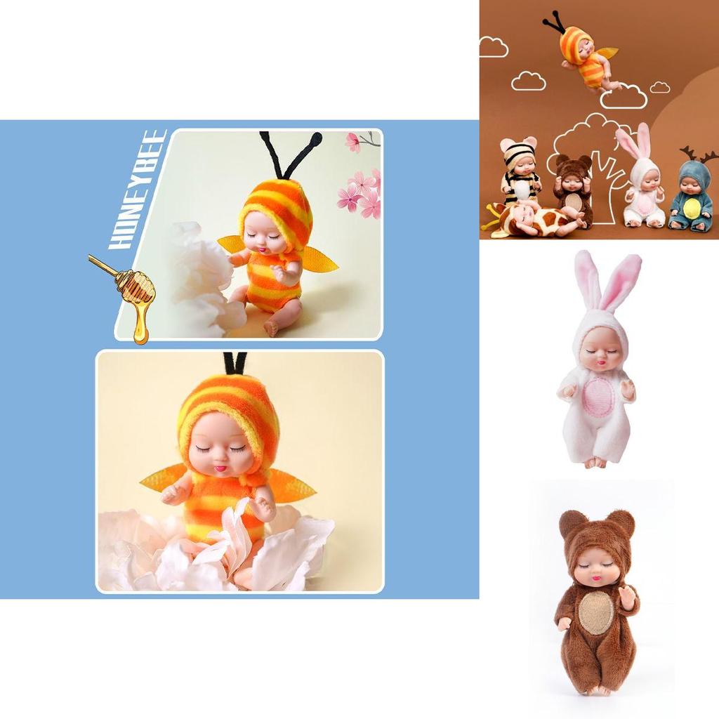 Crafted Lifelike Sleeping Newborn Baby Doll With Rotatable Limbs**