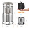 Camping Stove Portable Stainless Steel Lightweight Wood-Burning Stove Outdoor Cooking Picnic Camping Burner Wood-Burning Stove