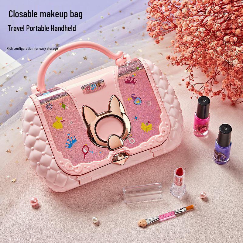 Washable Children's Makeup Toy Set - Little Princess Handbag Birthday Gift