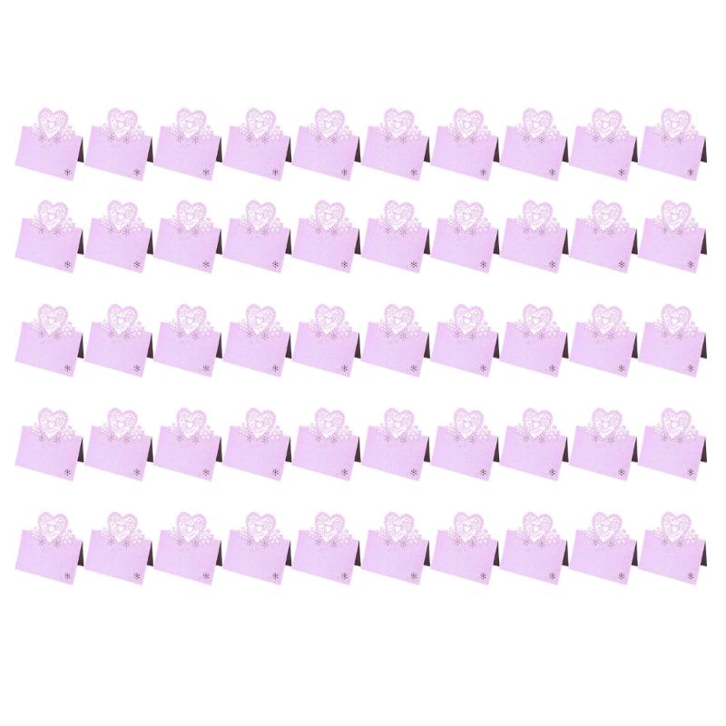 50Pcs Heart Shape Table Number Cards Wedding Table Number Card For Table Setting Wine Glass Christmas Wedding Decoration