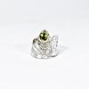 Natural Peridot Ring, 925 Sterling Silver Ring, Adjustable Ring, Statement Ring, Bohemian Ring, August Birthstone Ring, Gift For Her