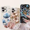 For Realme 9i Case Cool Fashion Flower Marble Sunset Soft Liquid Silicone Lens Protective Cover For Realme 9i 5G Realme9i Bumper