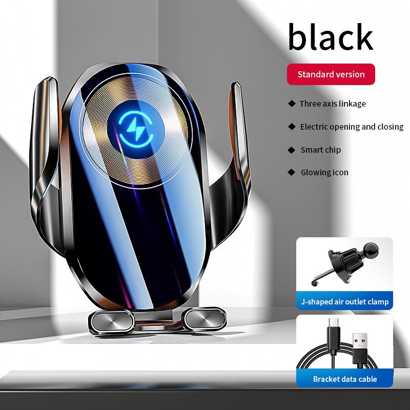 

Волшебный зажим A6 трехосевая связь двойная индукция автоматическое открытие и закрытие светящийся беспроводная зарядка мобильный телефон автомобильный держатель