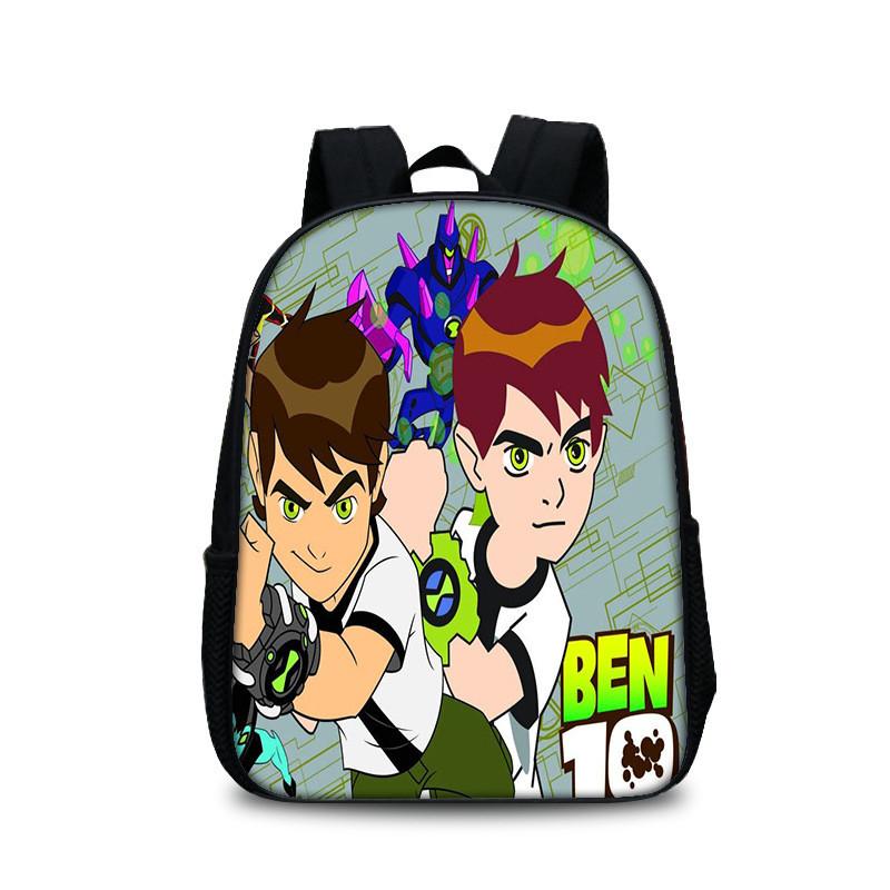 Mochila Escolar Ben 10 para Adolescentes con Diseño Cómodo Bolsa para Libros de Nailon para Estudiantes