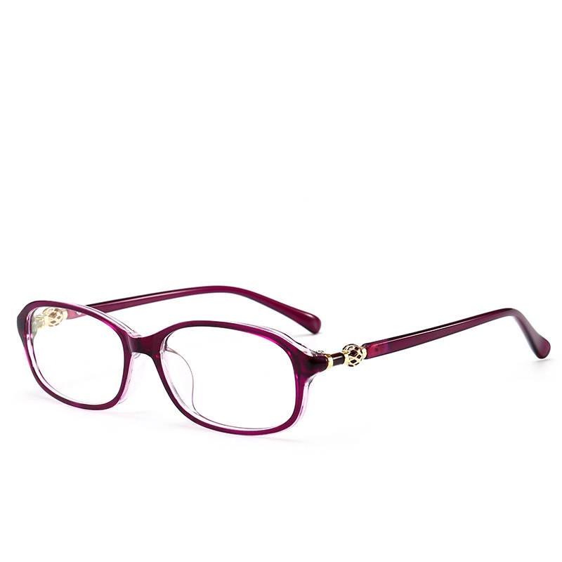 High-Definition Elegant Ladies' Metal Hyperopia Anti-Blue Light Reading Glasses