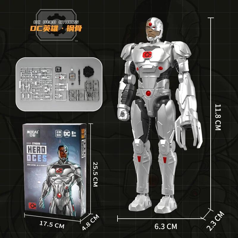 

Anime Heroes Batman Joker Cyborg Superman Articulated Action Figures Assemble Model Collectible Display Toys For Kids Fans DC Poseable Scale Detailed