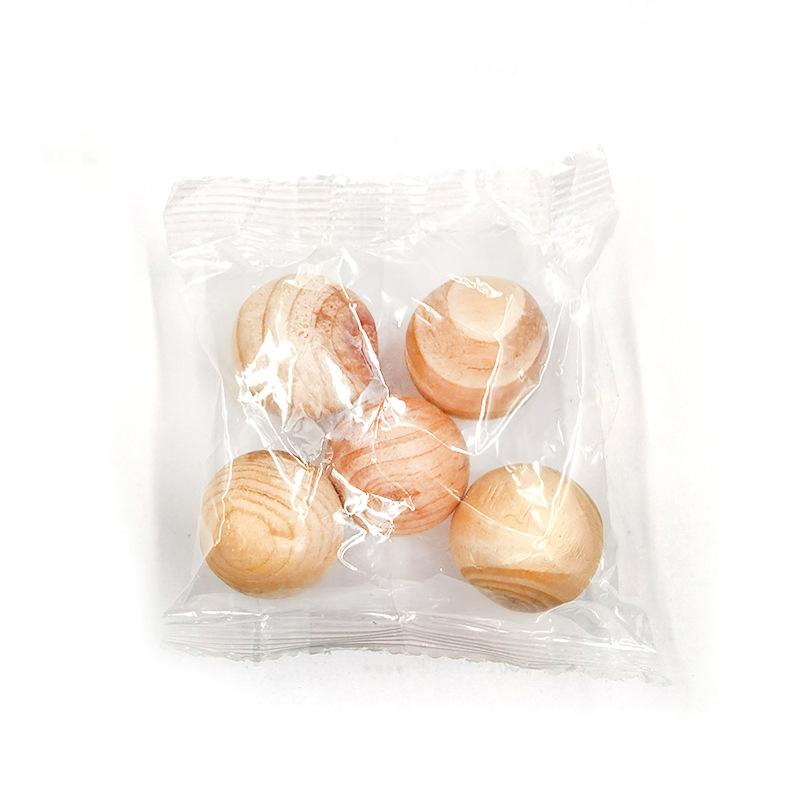 10Pcs wooden block wooden strip wardrobe mothballs wooden beads wooden ball wardrobe deodorant ball