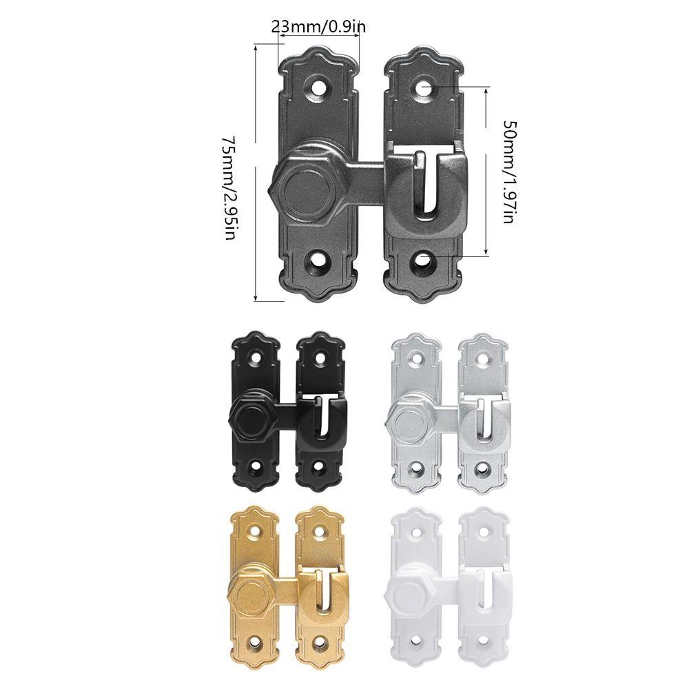 Anti-theft Door Hasp 90 180 Degree Door Bolts Sturdy Door Buckle  Kitchen Bedroom Bathroom