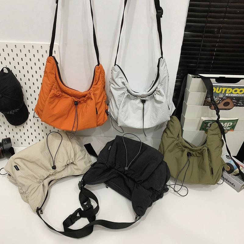 Casual Lazy Wind Girls Crossbody Bag Women's Bag Daily Versatile Large Capacity College Student Class Shoulder Bag