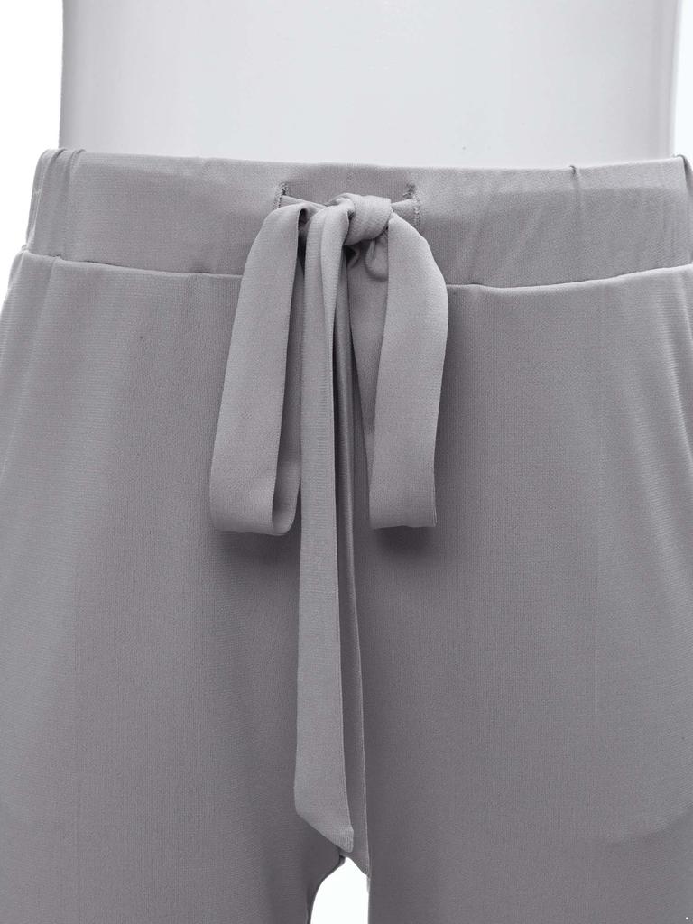Boys Latin Dance Pants Drawstring Elastic Waistband Trousers Dancing Practice Performance