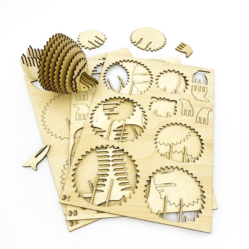 Hedgehog Memo Stand A 3D Wooden Puzzle DIY Craft Kit for Kids and Adults Alike Educational Toy for Boys and Girls a Great 3D Art Piece and a Great