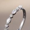 CopperClassic Zircon Marquise Stackable Ring for Women Engagement Wedding Luxury Fashion High Quality Fine Jewelry