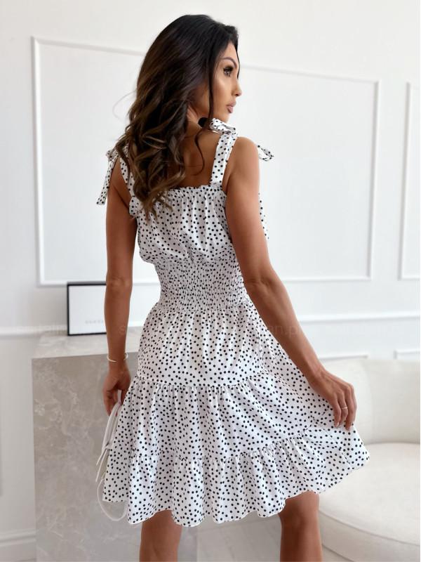 2023 Strapless Polka Dot Vest Dress
