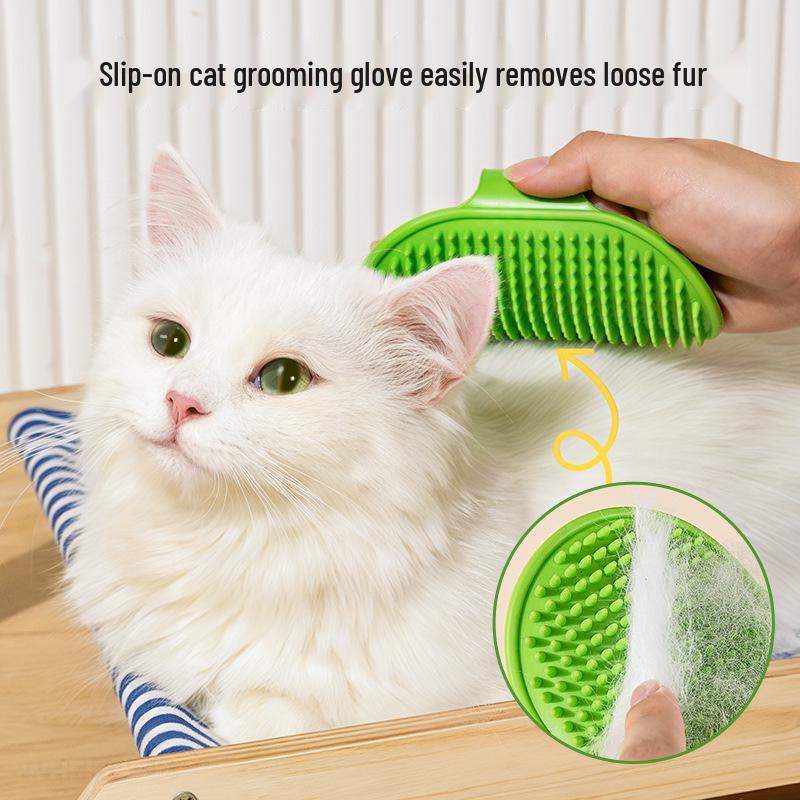 Silicone Cat Scratcher & Massage Comb for Table Leg - Self-Play Hair Rubbing Toy To Relieve Boredom