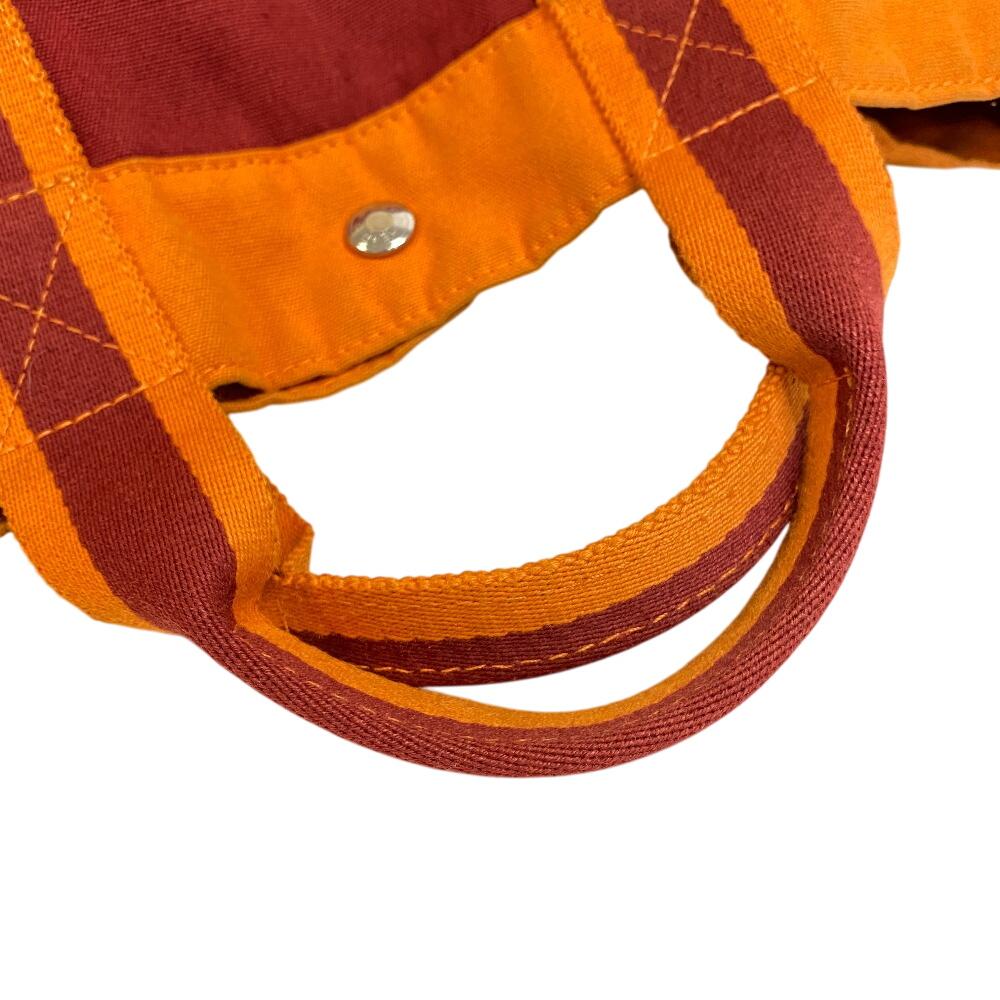 Hermes Hawaii French Festival Limited 2002 Fool Toe Canvas Fool ToeMM Tote Bag Orange Canvas Unisex Used