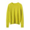 Women's Solid Color Cashmere Round Neck Loose Pullover Base Layer Sweater