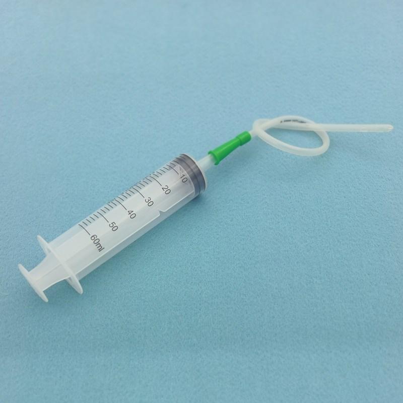 High-Capacity Flushing Syringe with Coarse Needle for Glue or Enema