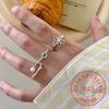 925 Sterling Silver Simple Zircon Pearl Flower Finger Rings For Woman Men Fashion Wedding Engagement Party Gift Charm Jewelry